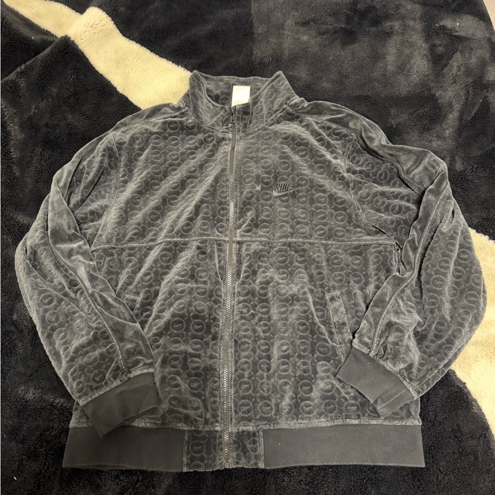 Supreme x nike velour black sweater 2021